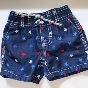 NWOT Baby Gap 0-6 swimming suit.. Red white and blue
